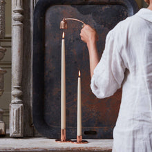 Load image into Gallery viewer, 12" Dipped Taper Candles: Greige