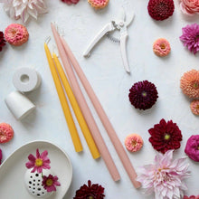 Load image into Gallery viewer, 12" Dipped Taper Candles: Petal