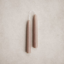 Load image into Gallery viewer, 6" Beeswax Dipped Taper Candles: Mushroom