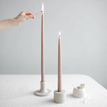Load image into Gallery viewer, 18" Dipped Taper Candles: Parchment
