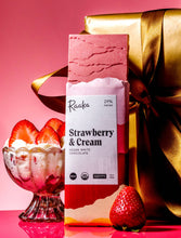 Load image into Gallery viewer, 37% Strawberry &amp; Cream Vegan White Chocolate Bar