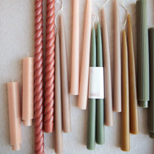 Load image into Gallery viewer, 12" Dipped Taper Candles: Petal