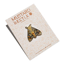 Load image into Gallery viewer, Moth Enamel Pin 1.25”, Entomology Pin