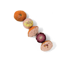 Load image into Gallery viewer, Mandarin Scoops Bath Bomb Gift Set made with Rose Botanicals