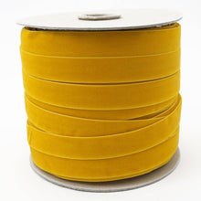 Load image into Gallery viewer, Gold Swiss Velvet Ribbon: 50mm / 11Yard Retail Roll