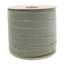 Load image into Gallery viewer, Grey Swiss Velvet Ribbon: 50mm / 11Yard Retail Roll