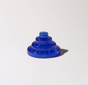 Glass Meso Incense Holder - Cobalt