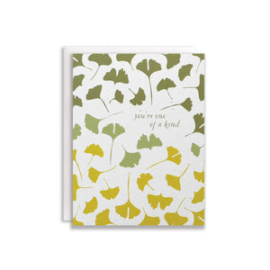 One of A Kind Ginkgo Card
