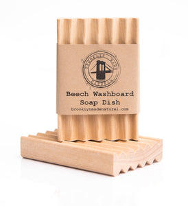Beech Soap Dish - Natural Wood - 4"