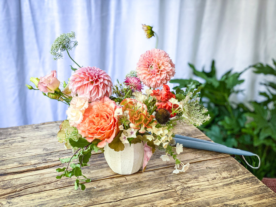 Small Wedding Table Floral Arrangement